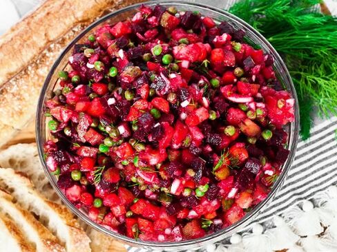 Wie man Vinaigrette nach einer Proteindiät zubereitet.